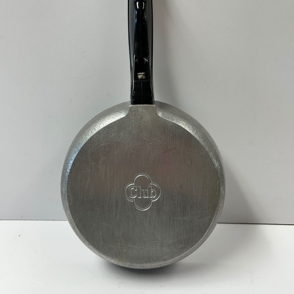 Vintage Club Cookware Frying Saute Egg Pan Skillet Silver 6 1/2" Aluminum No Lid